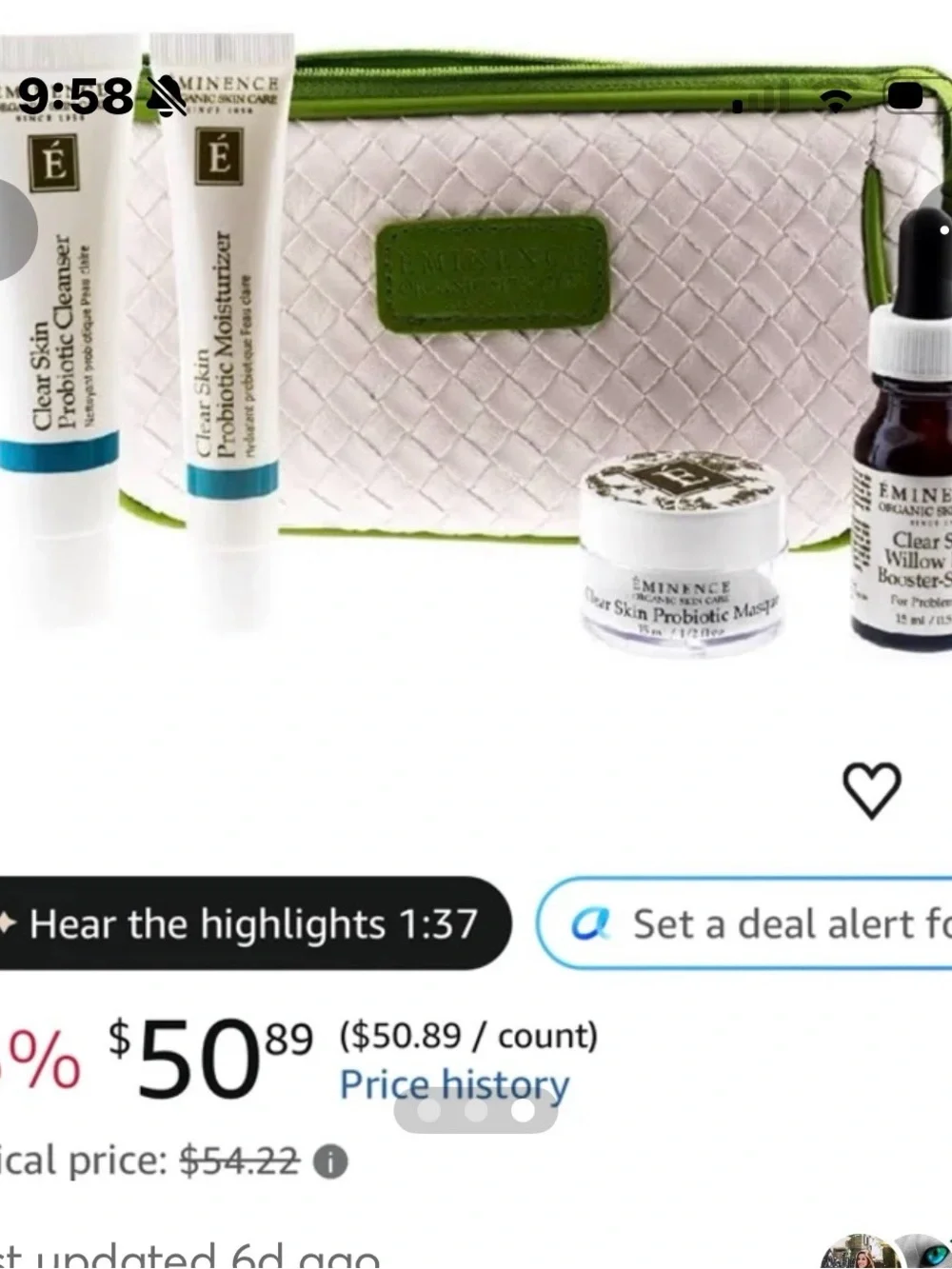 EMINENCE organic skincare samples